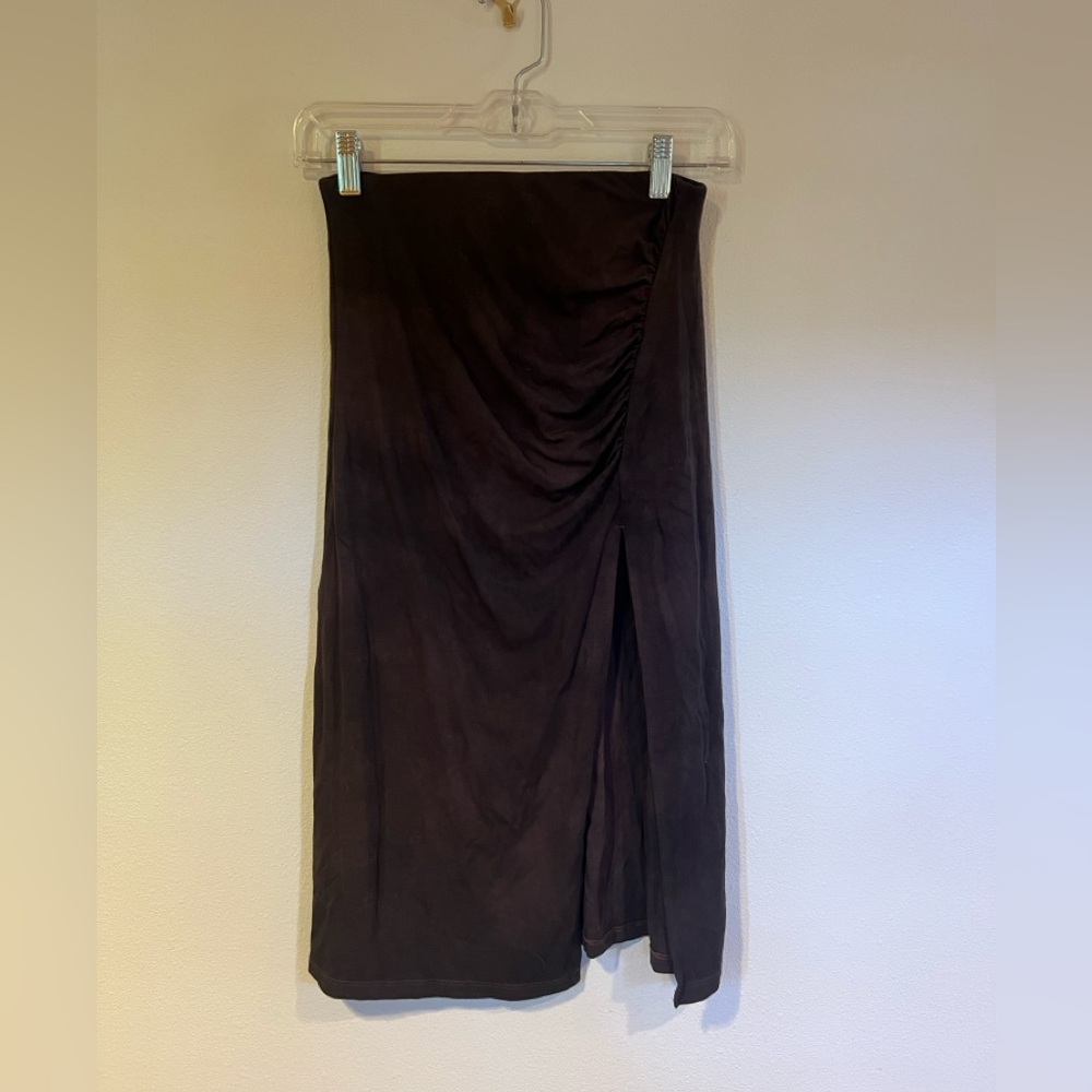 WILFRED WOMEN’S BROWN KNEE SKIRT SIZE-XS